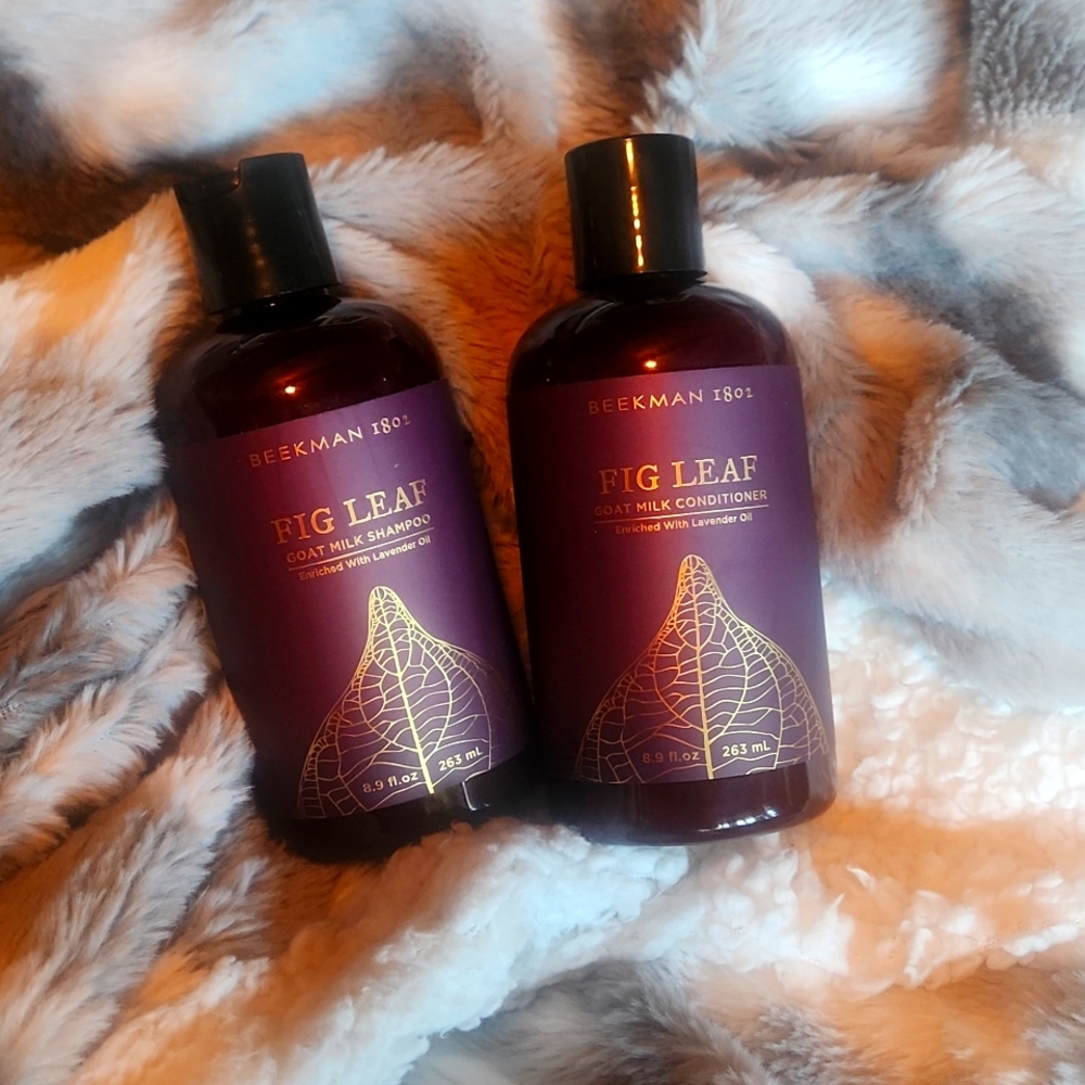NWT factory sealed beekman fig shampoo and conditioner set